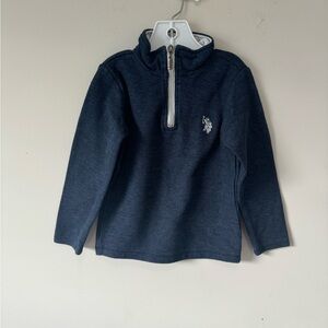 U.S. Polo Assn. Kids Navy Half-Zip Sweater